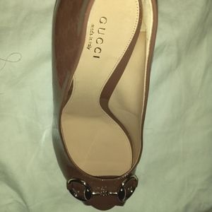 Gucci Leather New Hollywood Open Toe